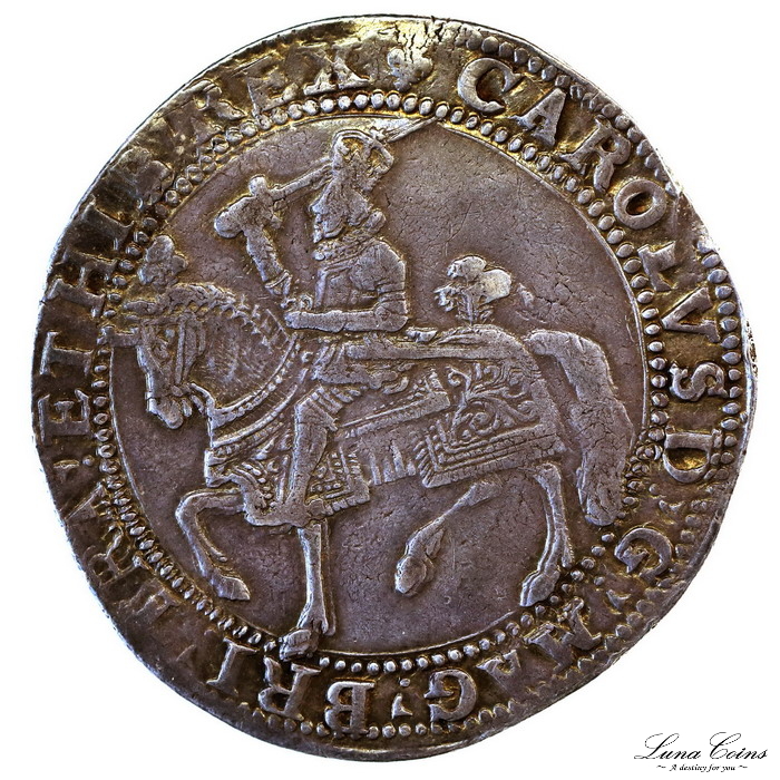 イギリス 1625年 チャールズ1世 クラウン銀貨 タワーミント NGC 